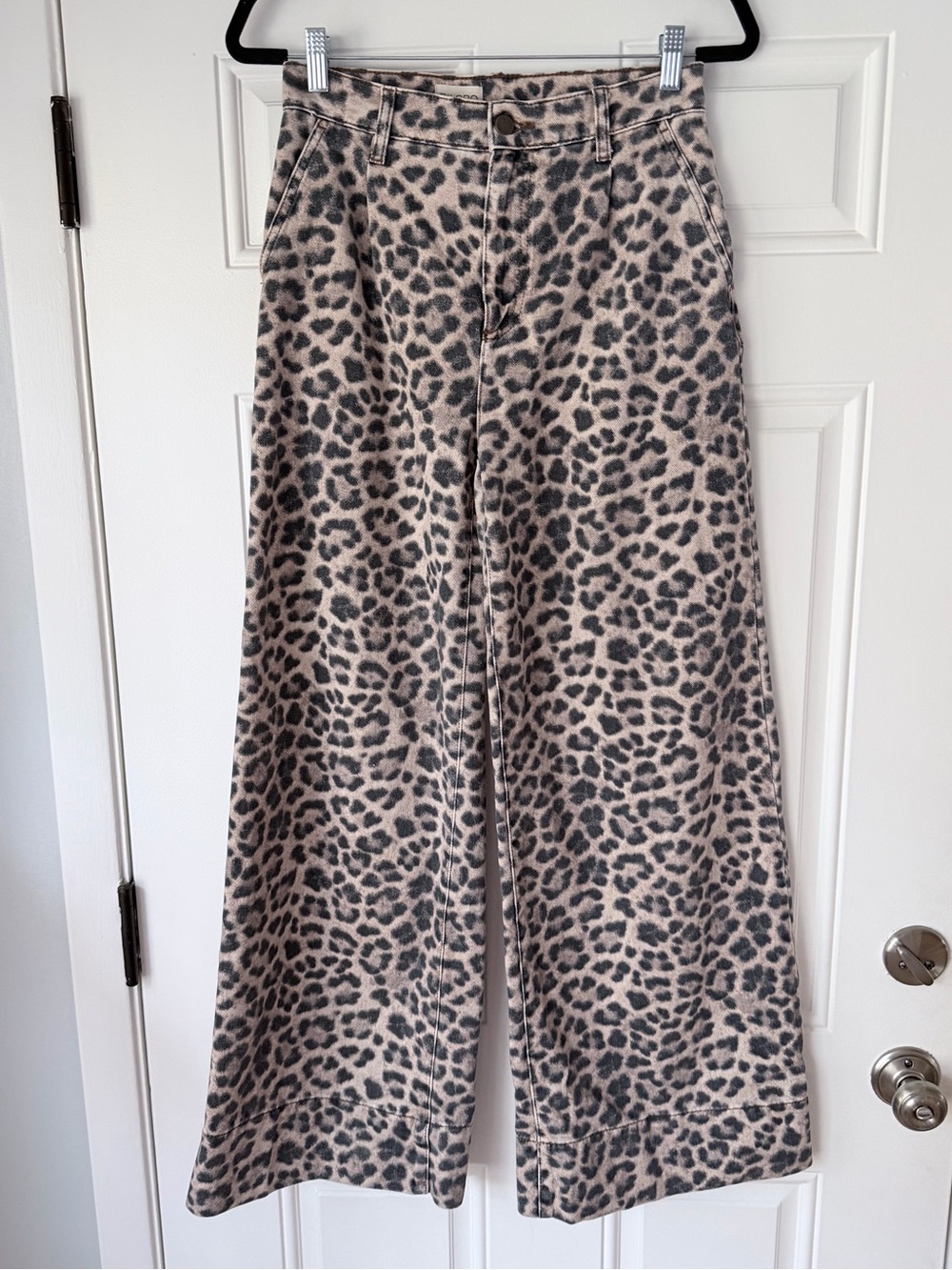 Anthropologie Pilcro Leon Double Hem High Rise Wide Leg Cuffed Jeans size 25 - Picture 2 of 6
